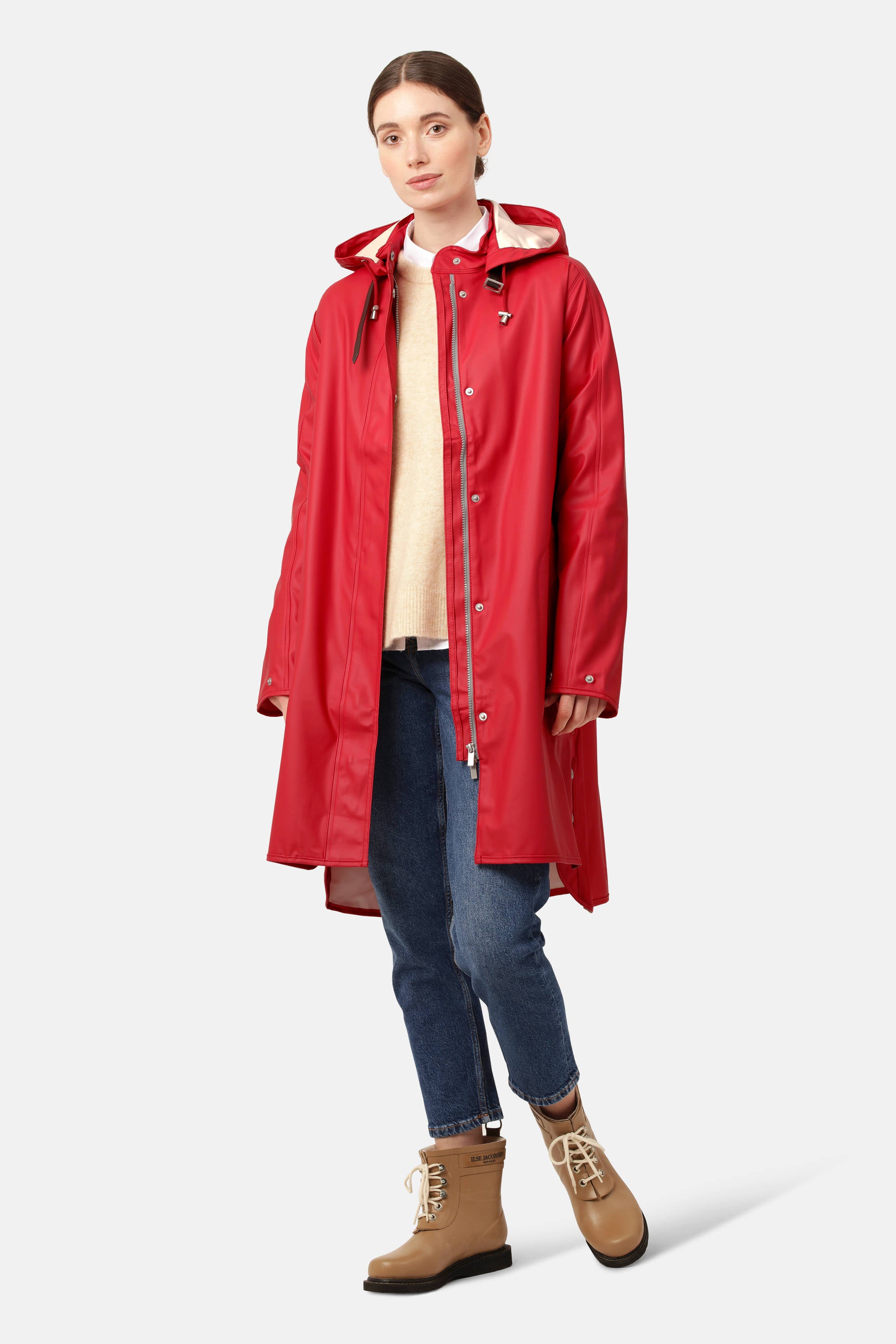 Leichter Regenmantel - Deep Red